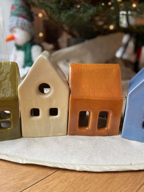 maisons de noël en céramique 