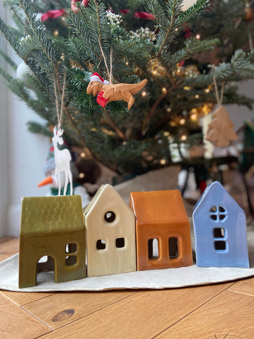 maisons de noël en céramique 